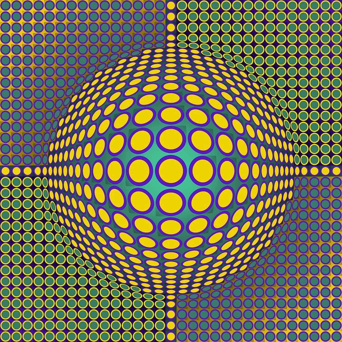 Quadro Yellow Illusion