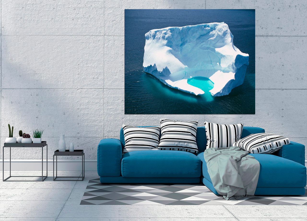Quadro Iceberg no Oceano 