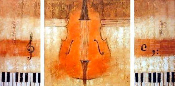 Quadro Violino e Piano