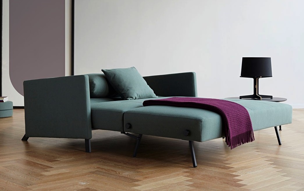 O sofá cama Cubed com braços é a solução perfeita para quem precisa de dois móveis em um só um sofá e uma cama!