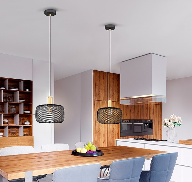 Uma luz moderna e elegante. O candeeiro suspenso Osiris 1L é a solução perfeita para quem procura um toque único de estilo na sua casa ou escritório.