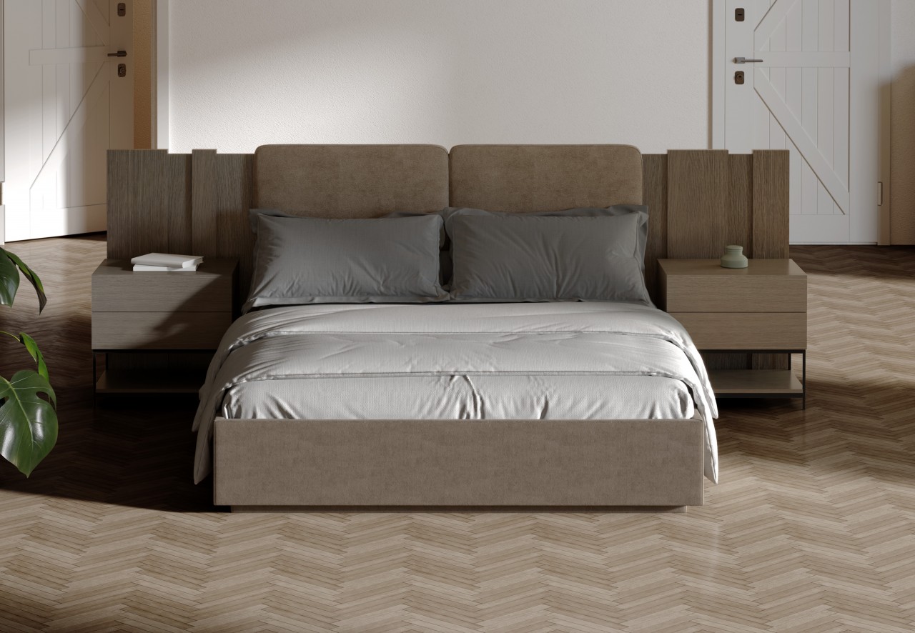 O quarto de Casal Thin 03 oferece elegância e conforto em um só lugar. Uma decoração moderna para dar à sua casa o toque perfeito!