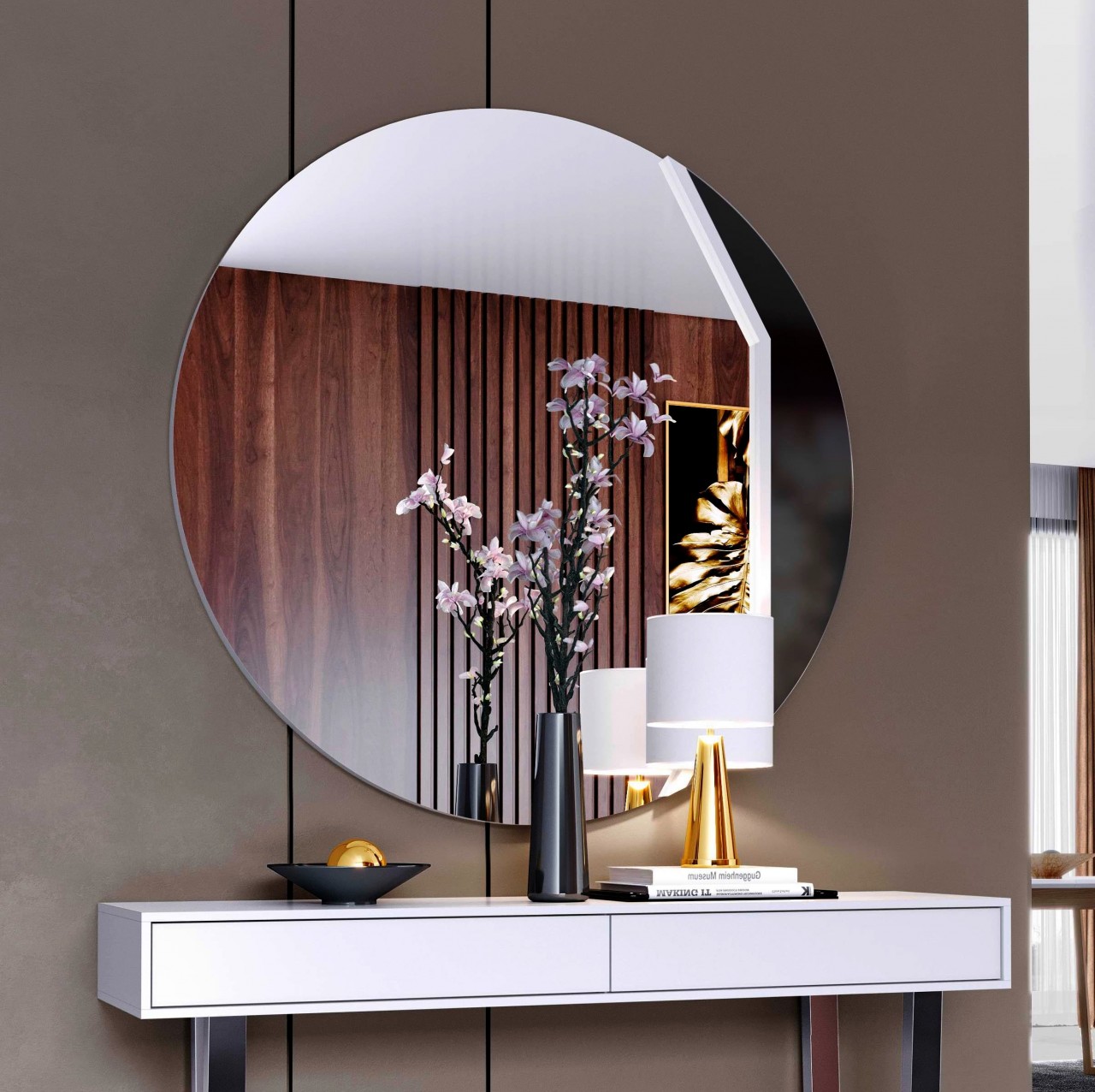 O espelho luca Simple é a consola ideal para qualquer espaço moderno. Com design refinado e elegante, ele agrega sofisticação e conforto à decoração.