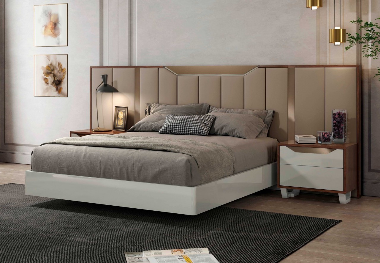 Viva a tranquilidade da cama de casal Luca Simple! Uma cama moderna, confortável e com um design simples que se adapta às tuas necessidades!