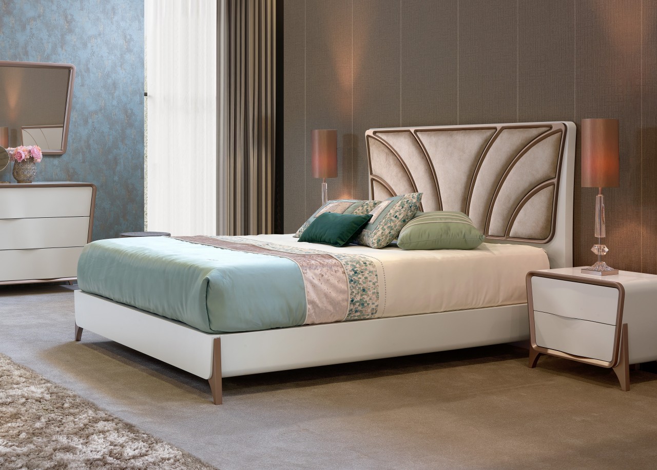 Combinação perfeita o estilo moderno da cama de casal Musa New para a sua casa!