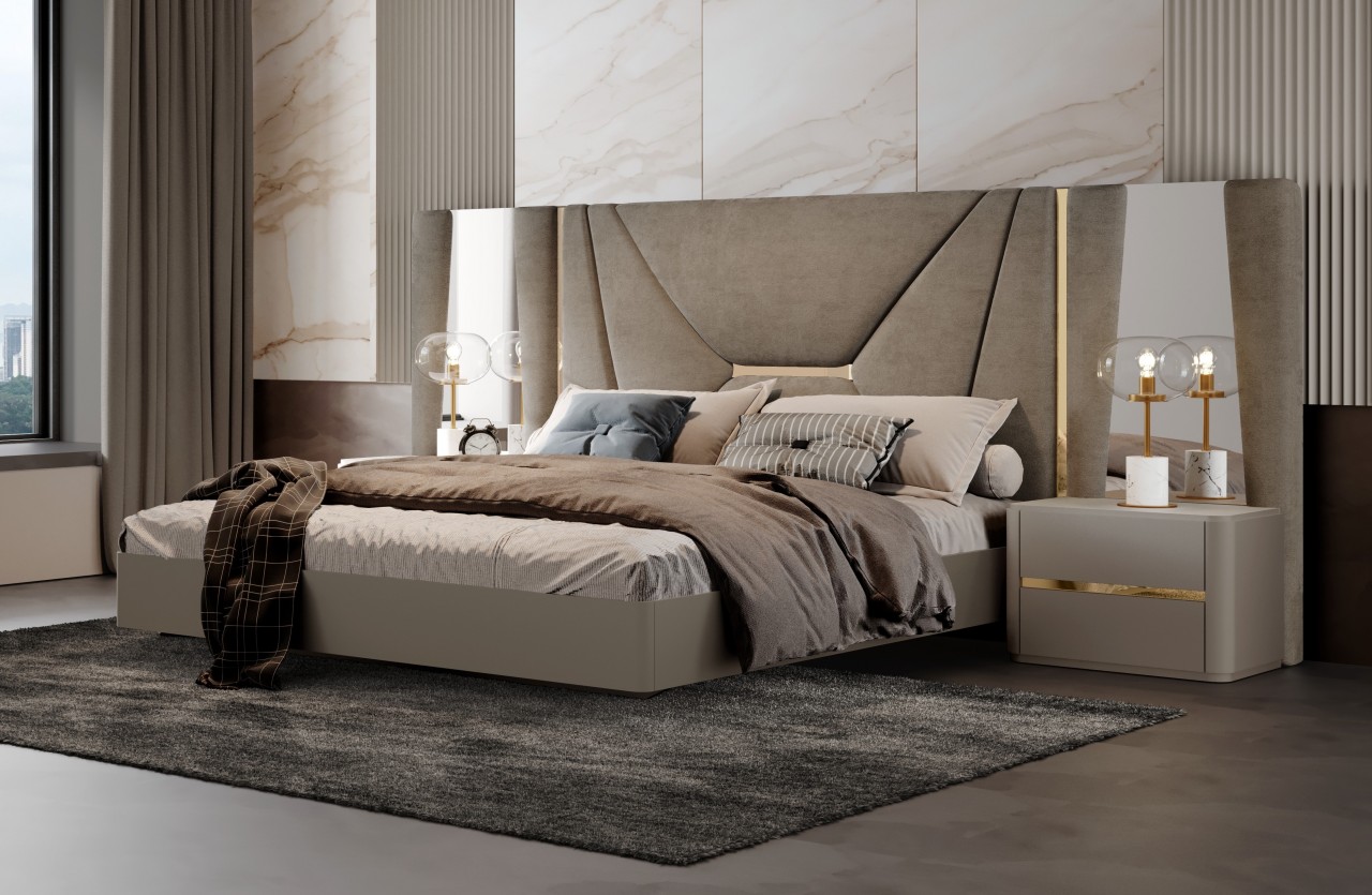 Já a cama de cCasal Alma é o local ideal para a criação de momentos inesquecíveis e o refúgio perfeito para descansar. Uma combinação perfeita de estilo e conforto.