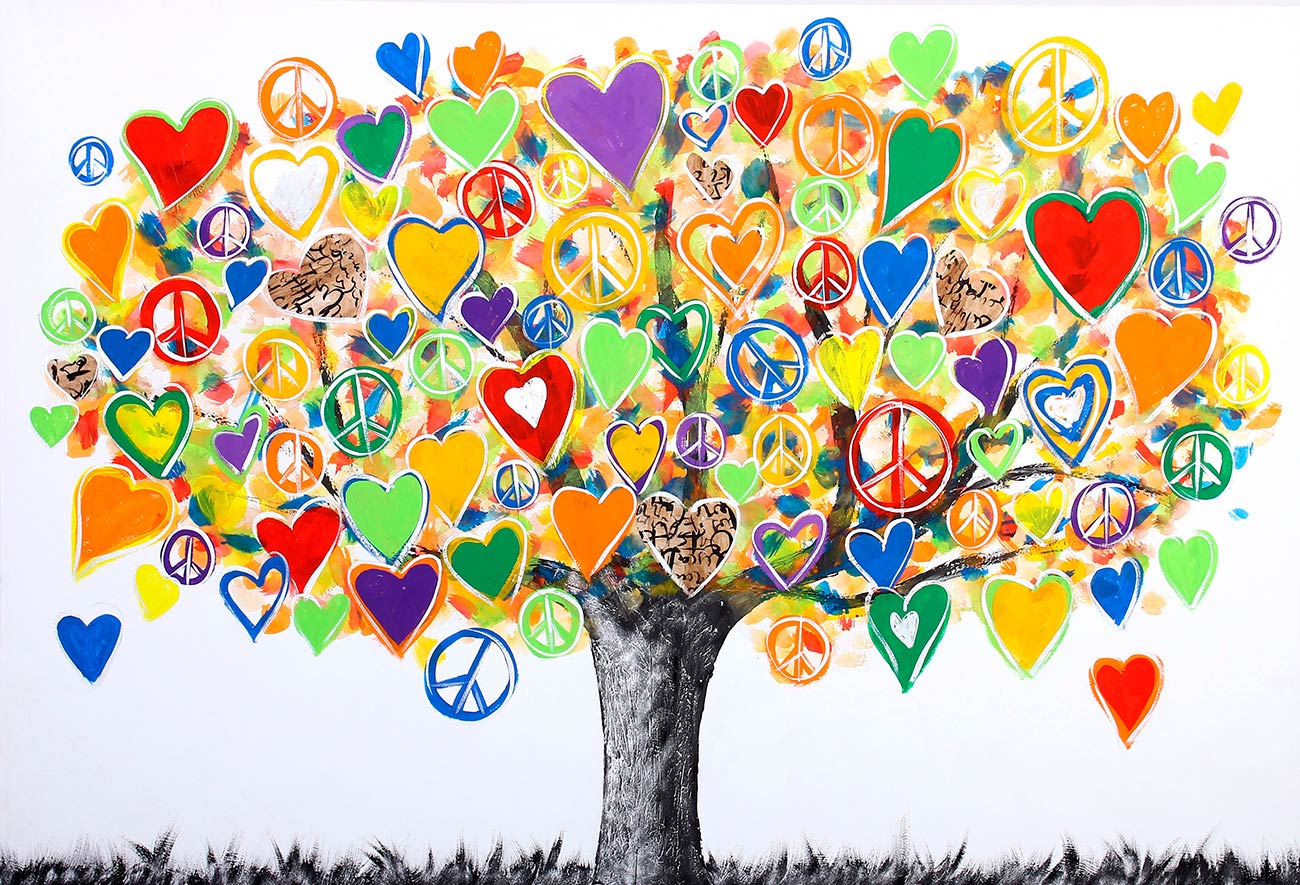 Árvore do amor pintado