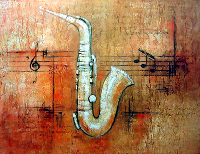 Quadro Saxofone 