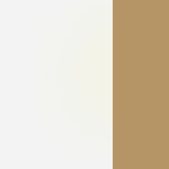 MDF / Lacado Branco + Dourado