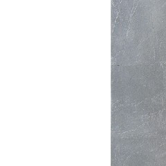 MDF / Lacado Branco + Prata