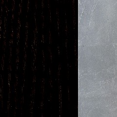MDF / Lacado Preto + Prata