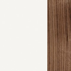 MDF + Nogueira / Branco + Cor Natural (Foto)