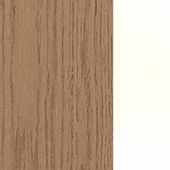 Carvalho+MDF / Cor Natural+Lacado Branco
