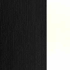 Carvalho+MDF / Cor Preto+Branco Brilho