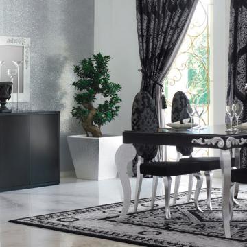 Sala de Jantar Luxus com Folha de Prata
