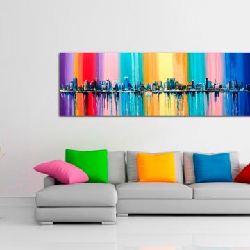 Pintura multicolorida de Nova York