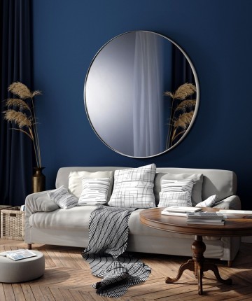 Mais do que um acessório decorativo, o espelho redondo Orio permite criar um ambiente acolhedor e encantador em qualquer espaço.