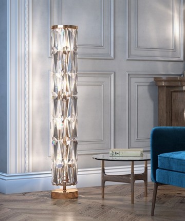 A luz deste candeeiro de pé Puntes é o toque final para a decoração da sua casa. Ilumine o seu espaço com estilo e elegância.
