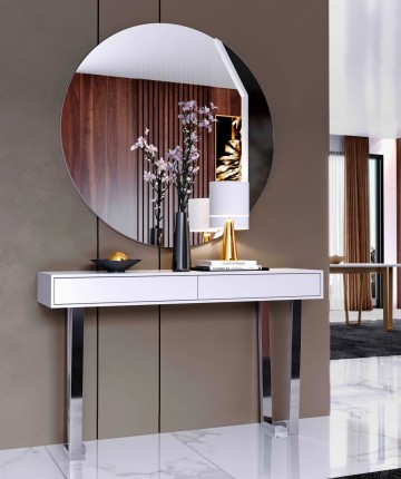 Uma consola moderna e versátil para qualquer ambiente. O espelho Luca Simple é o acessório ideal para dar um toque de estilo à sua casa.