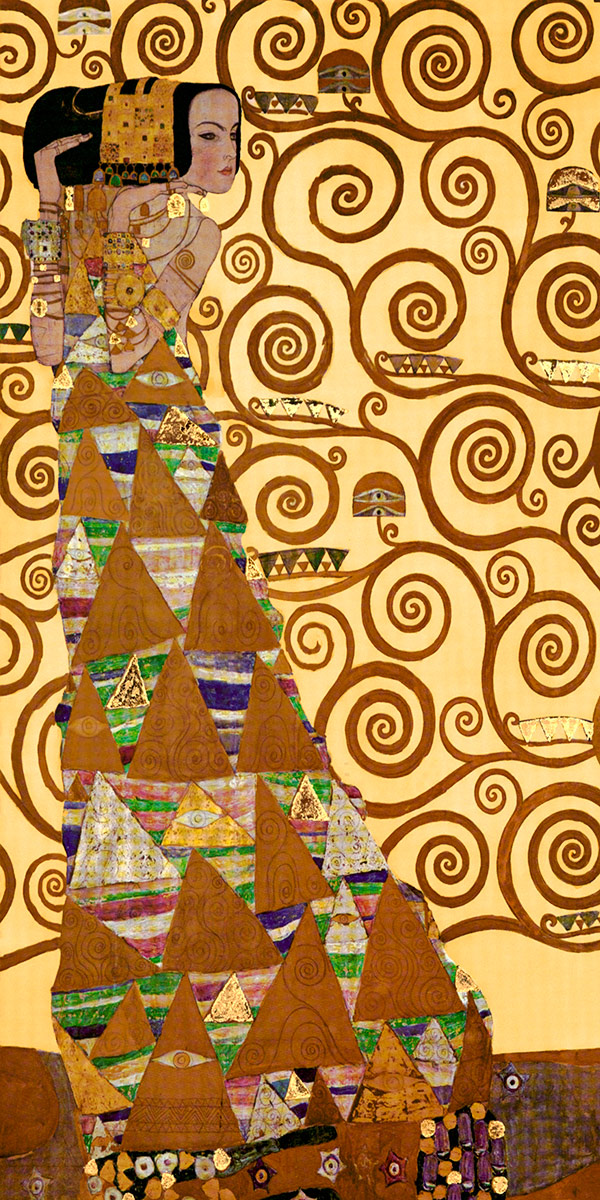 Árvore da vida de Klimt pintando 1 parte