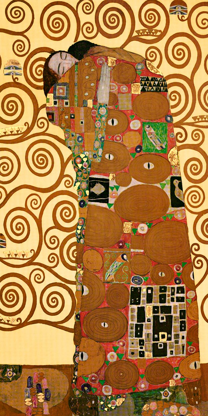 Árvore da vida de Klimt pintando parte 3