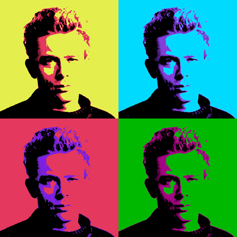 Quadro James Dean Color