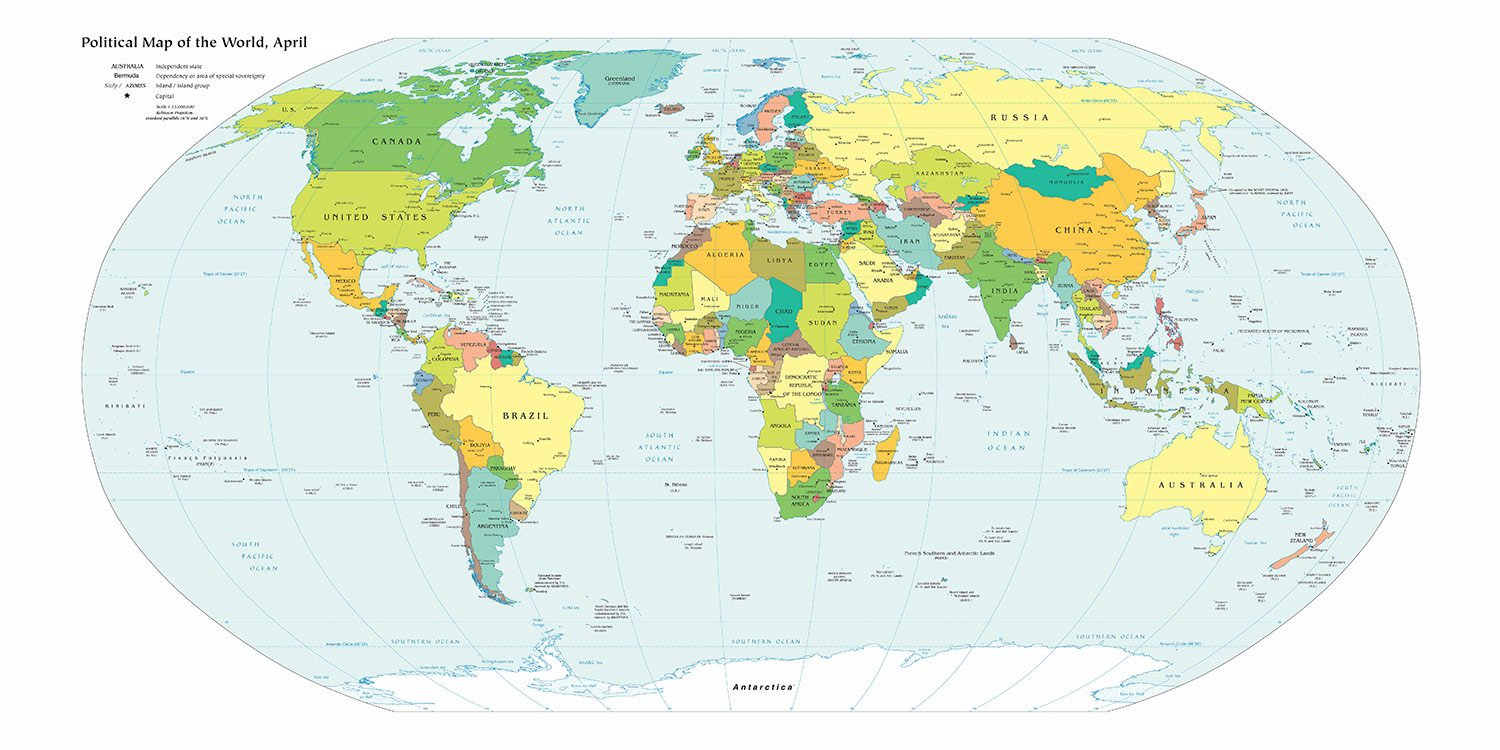 Pintura de mapa mundial