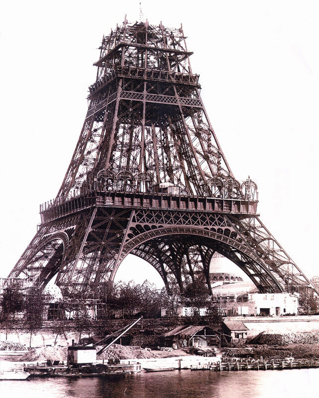 Quadro Construção Torre Eiffel 
