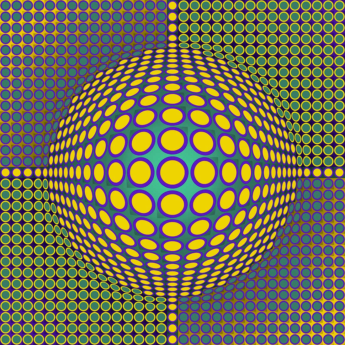 Quadro Yellow Illusion