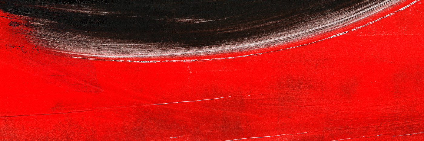 Pintura abstrata em vermelho