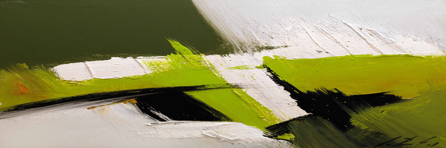 Pintura abstrata verde