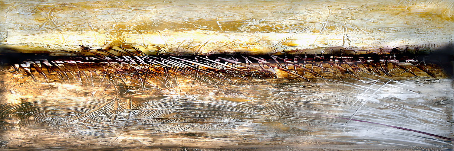 Pintura abstrata alongada