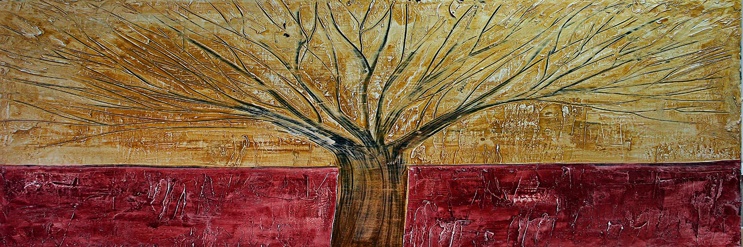 Pintura de árvore alongada