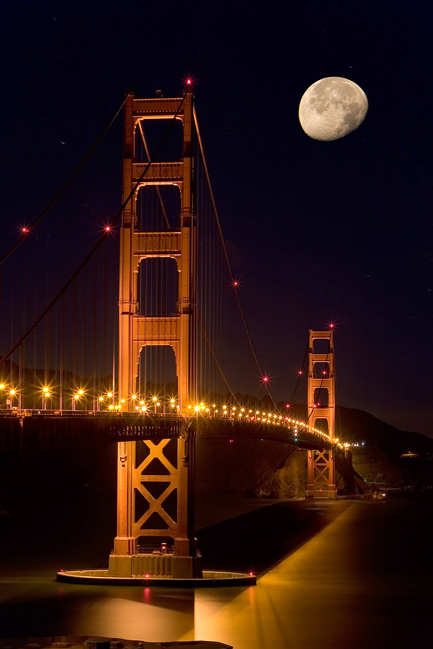 Quadro Golden Gate Night