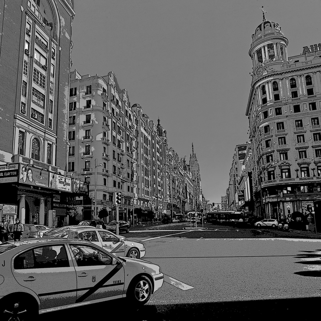 Pintura da Gran Via Madrid