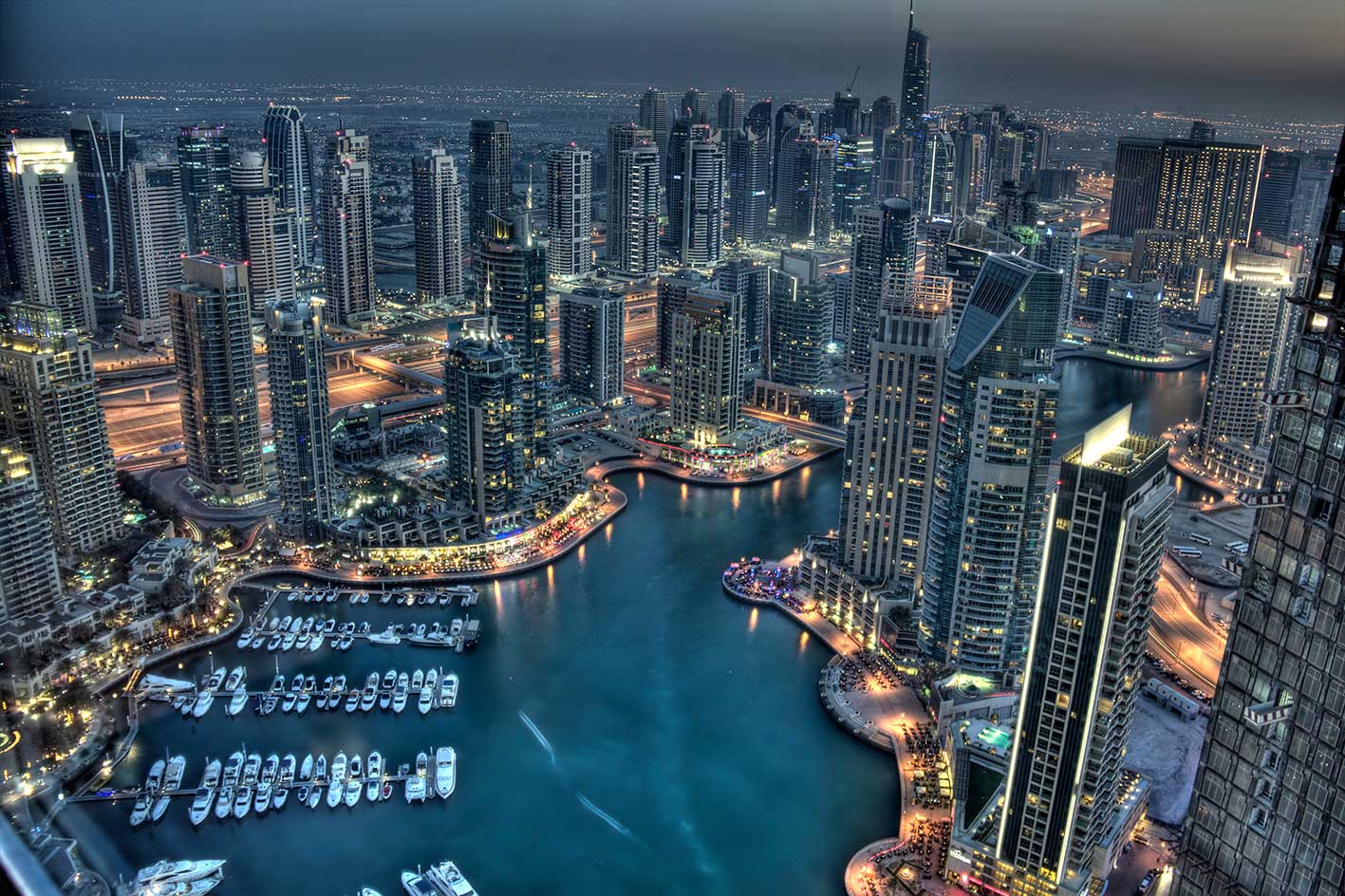 Pintura de arranha-céus de Dubai