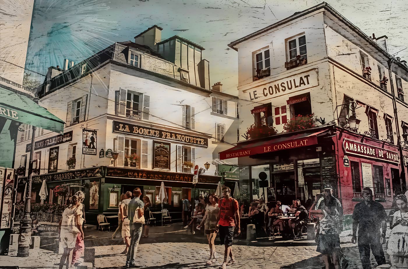 Pintura de Paris Montmartre