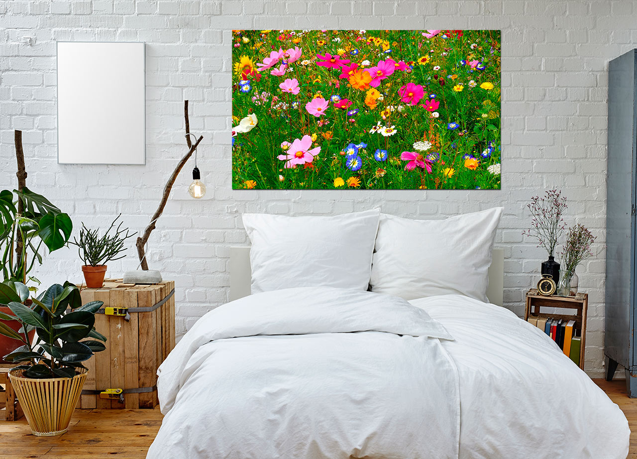 Pintura de flores silvestres