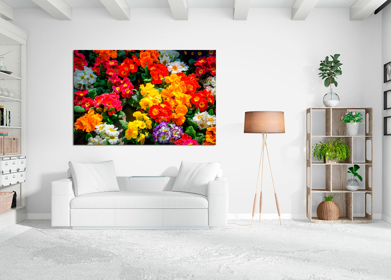 Pintura de cores e flores