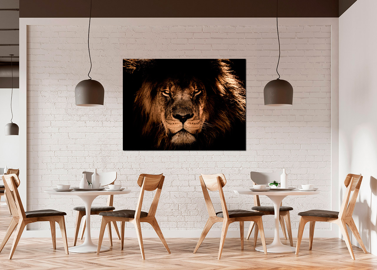 Pintura de leão