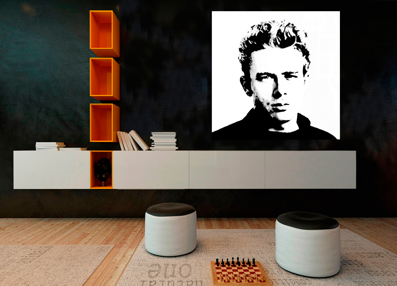 Quadro Rosto de James Dean