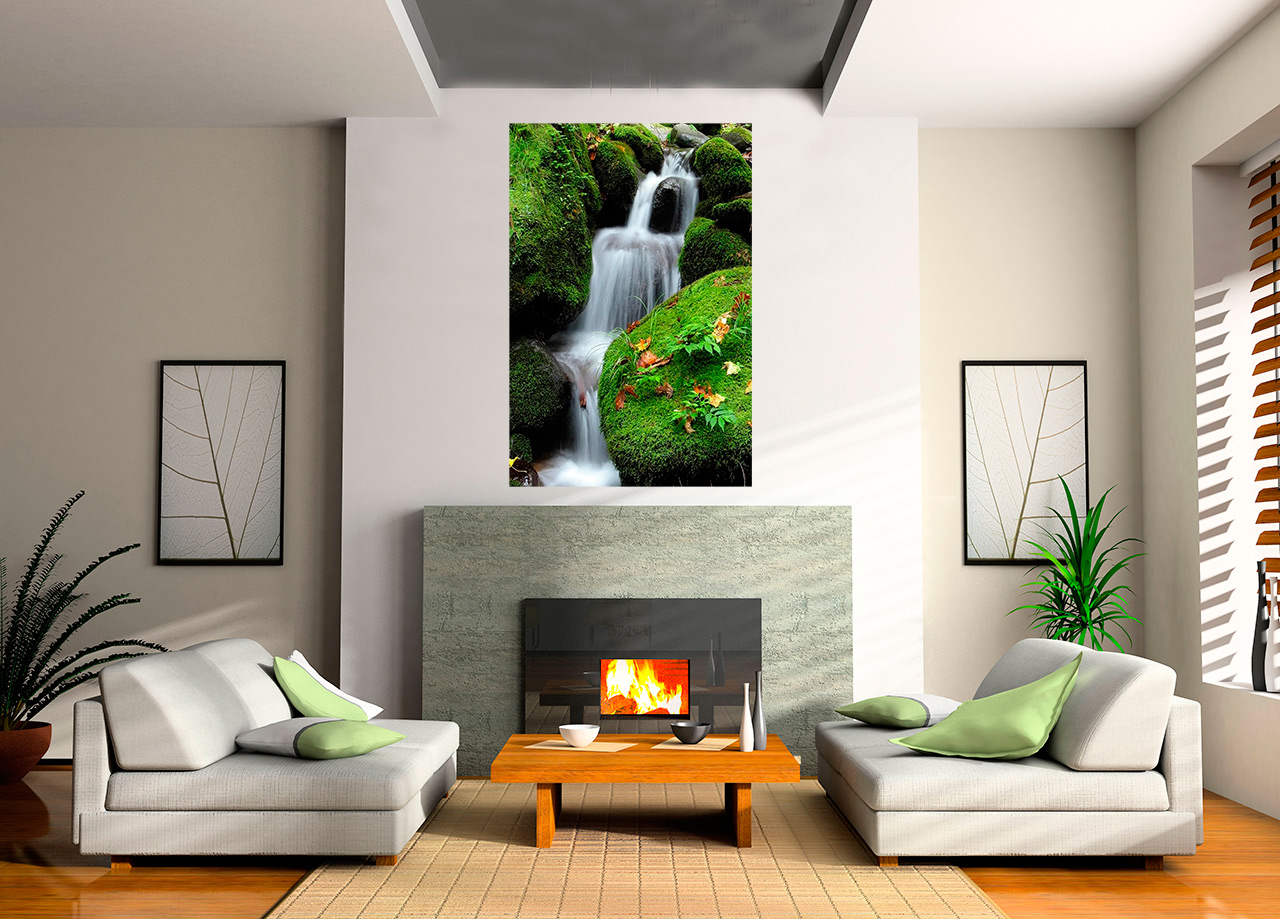 Quadro Cascata de Água Cristalina