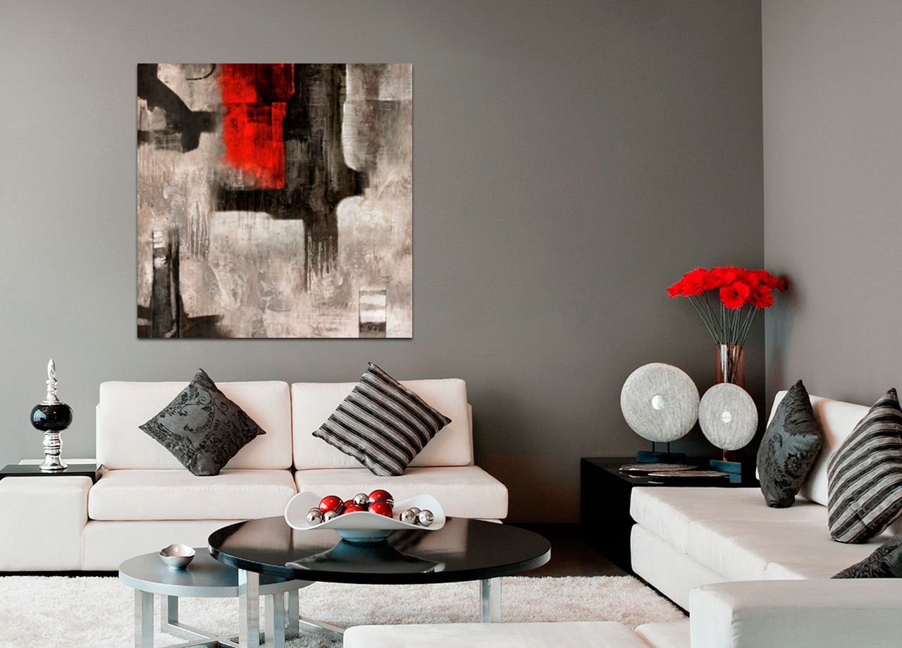 Quadro Red and Grey  