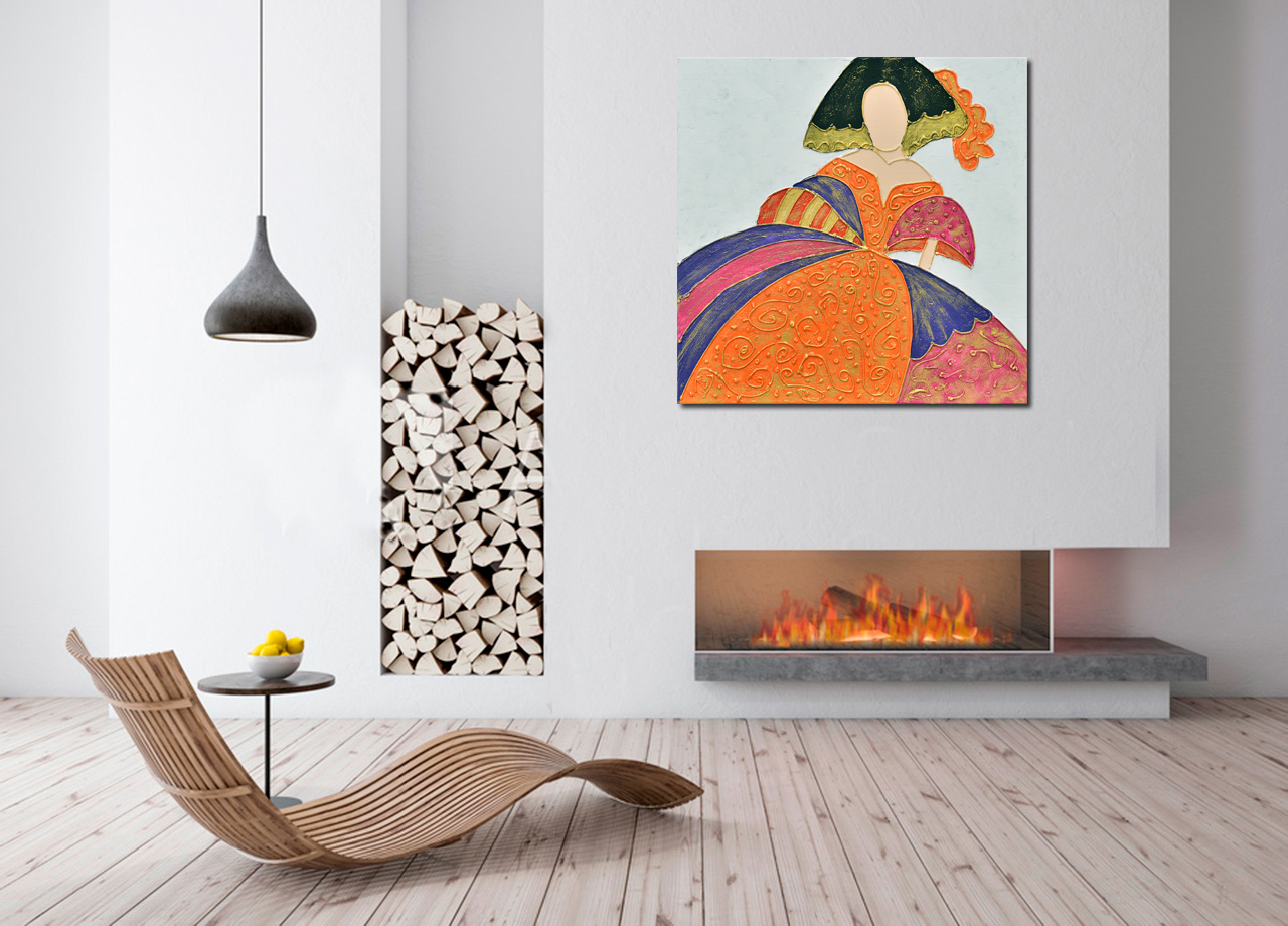 Quadro Menina Chic 1 