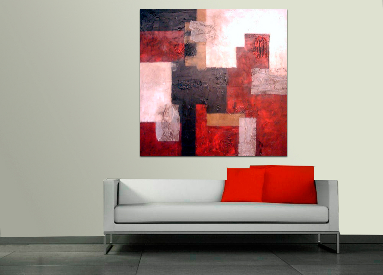 Quadro Little Red Squares