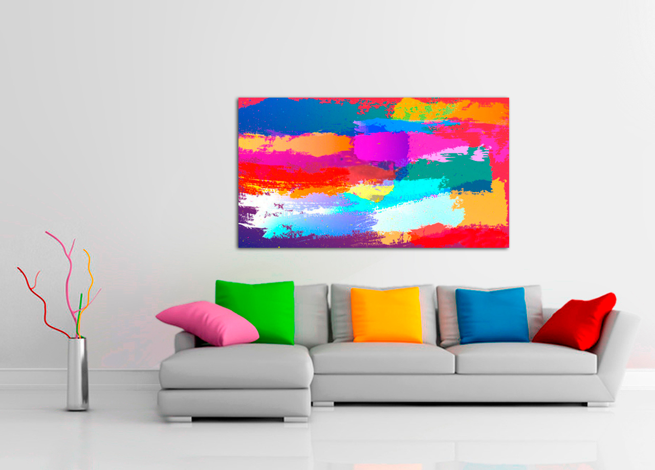 Pintura abstrata viva