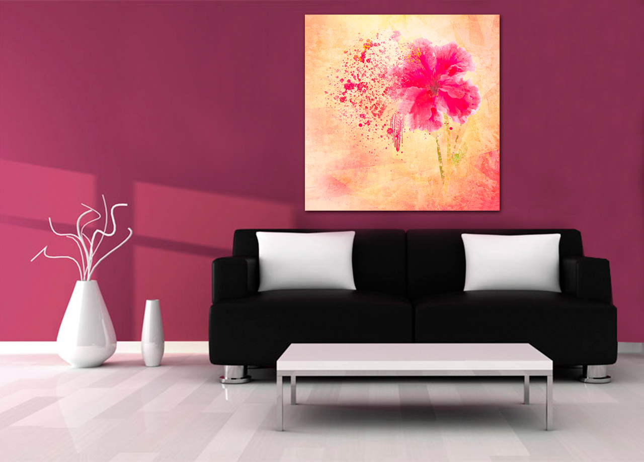 Pintura moderna de flores