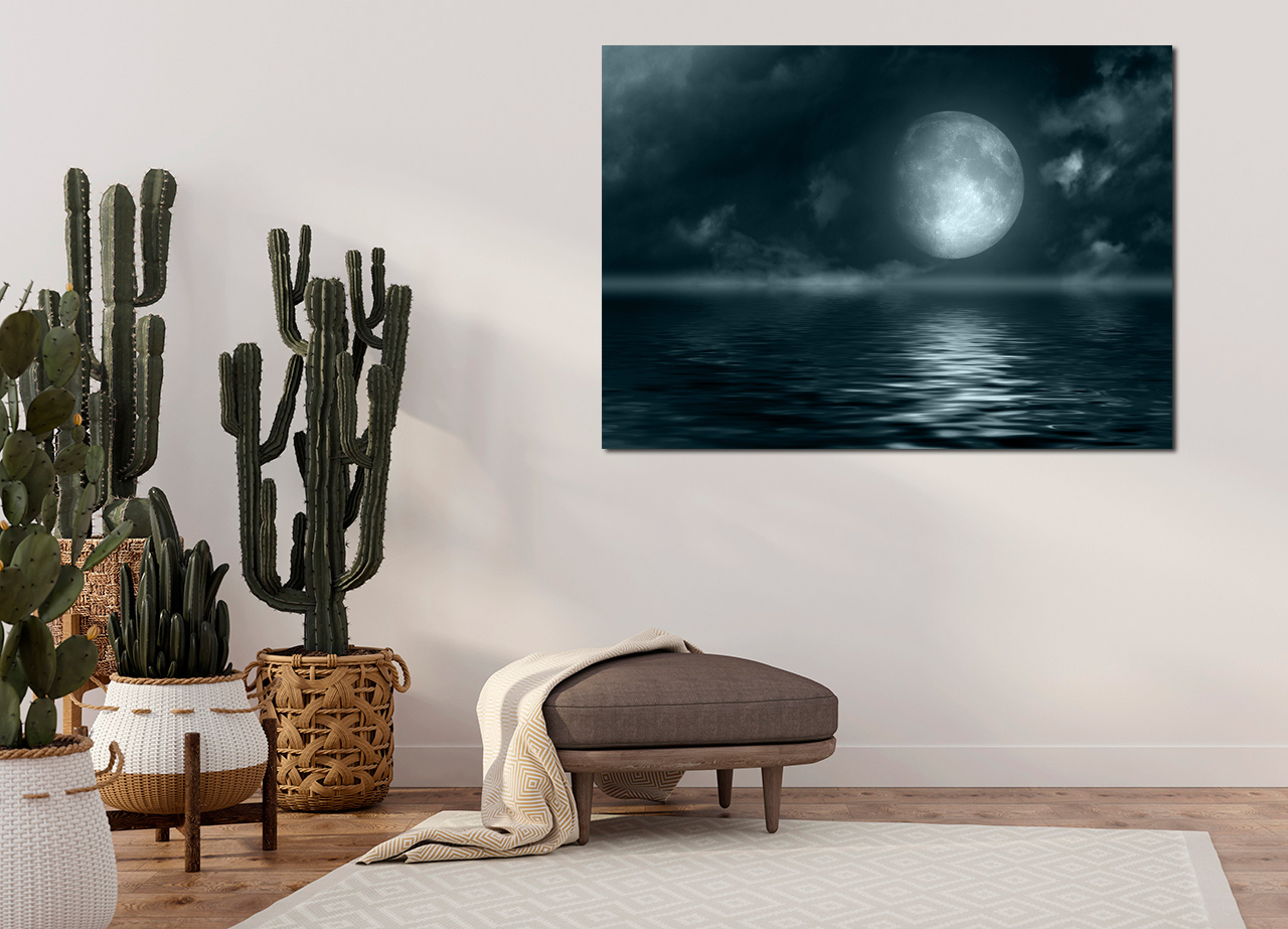 Quadro Lua e Mar