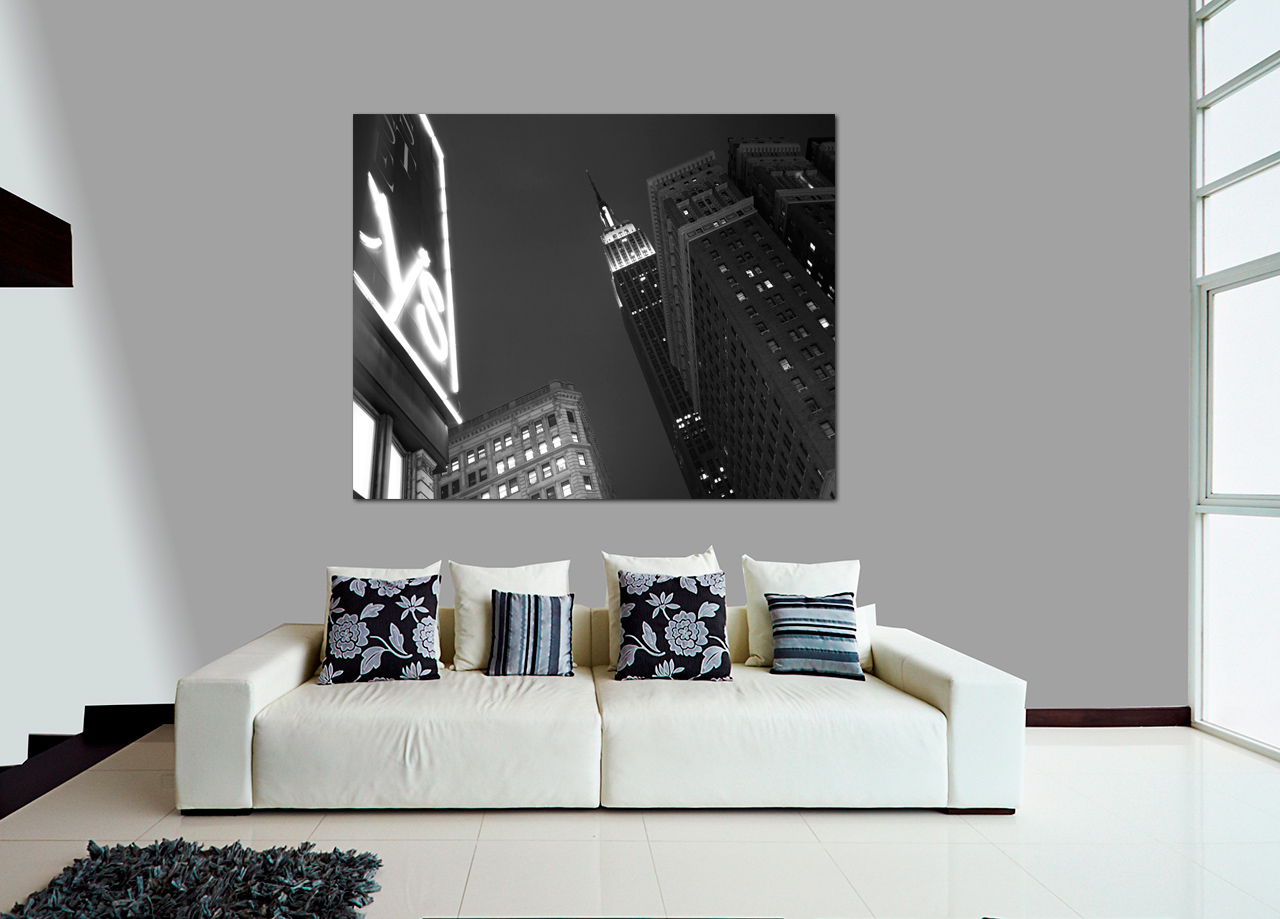 Quadro Empire State Preto Branco