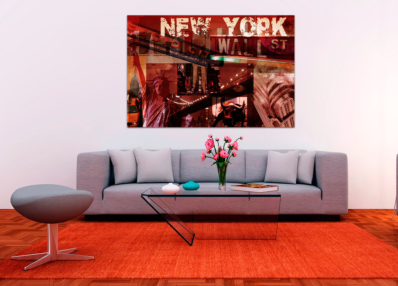 Quadro Colagem New York